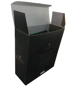 Scatole Personalizzate per Singole Bottiglie di Vino, Autoassemblanti, Pieghevoli, in Cartone Ondulato Riciclabile, Stampa Nera di Lusso per Whisky, Soda e Bevande Energetiche - Product Image 4