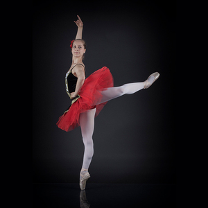 Black Sling Red Yarn Costura Elegante <span class=keywords><strong>Ballet</strong></span> Girls Tutu Dress Giselle <span class=keywords><strong>Ballet</strong></span> Dress - Product Image 3