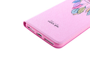 2017 Forro estuche protectora de PU TPU agenda elegante plumaje para iphone 7 7plus celular - Product Image 3