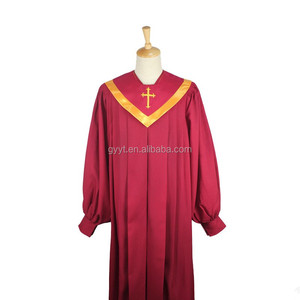 Batas de pastor de servicio OEM, túnicas de clero al por mayor para púlpitos de Iglesia gratis - Product Image 2