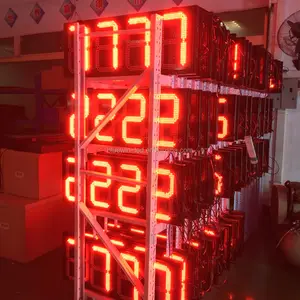 Gas Price Led Digit 20 Inch Digital 7 Segment Display 4 Digit Wifi With RF Remote Control Led Display / Led Gas Price Sign In Shenzhen Supply Factor