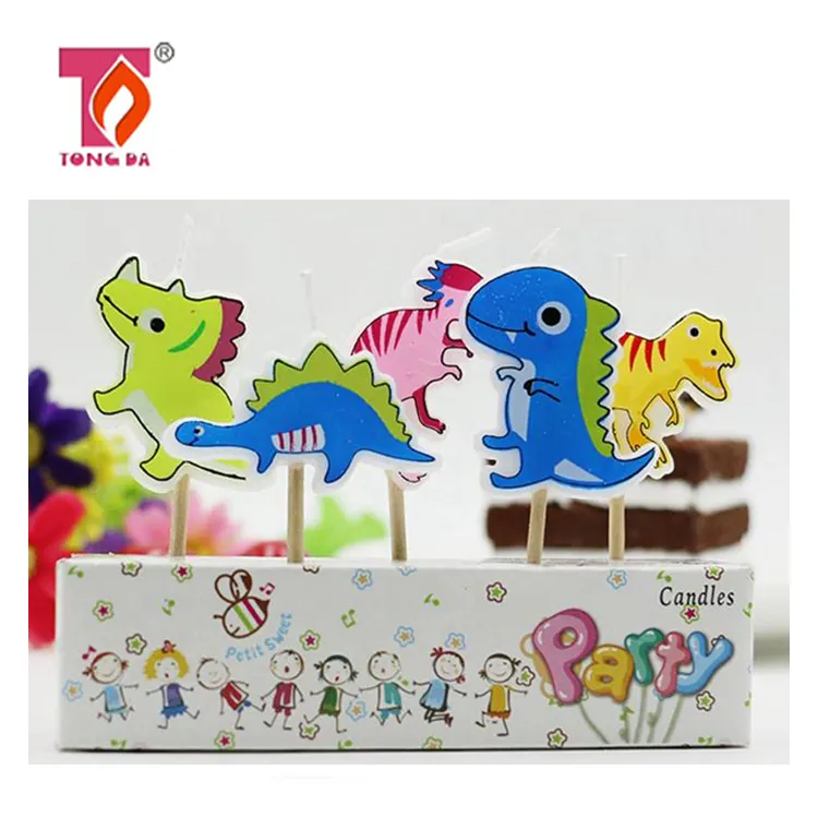 Party cake decoration candles Children birthday gifts Creative shape Cartoon cute smokeless candles