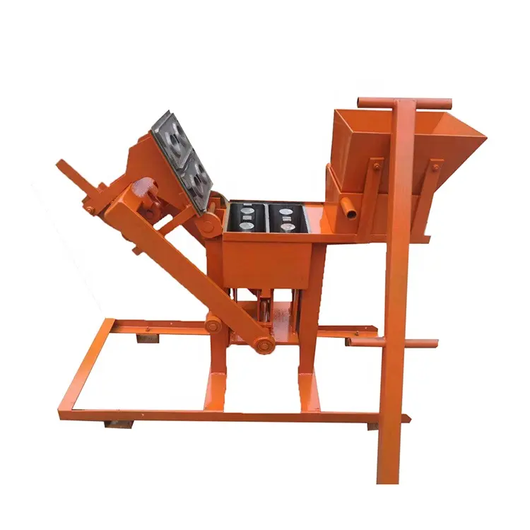 No power needed can make the bricks?Our QMR2-40 red soil brick making machine can do it!