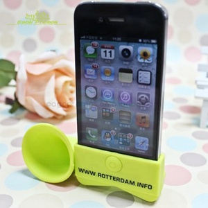 2025 mới nhất thiết kế biểu tượng tùy chỉnh có thể in âm nhạc hình dạng trứng Silicone loa khuếch đại - Product Image 2