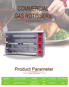 Ristorante <span class=keywords><strong>cucina</strong></span> commerciale pollo arrosto <span class=keywords><strong>macchina</strong></span>/<span class=keywords><strong>cucina</strong></span> 3-strato di <span class=keywords><strong>gas</strong></span> girarrosto - Product Image 2