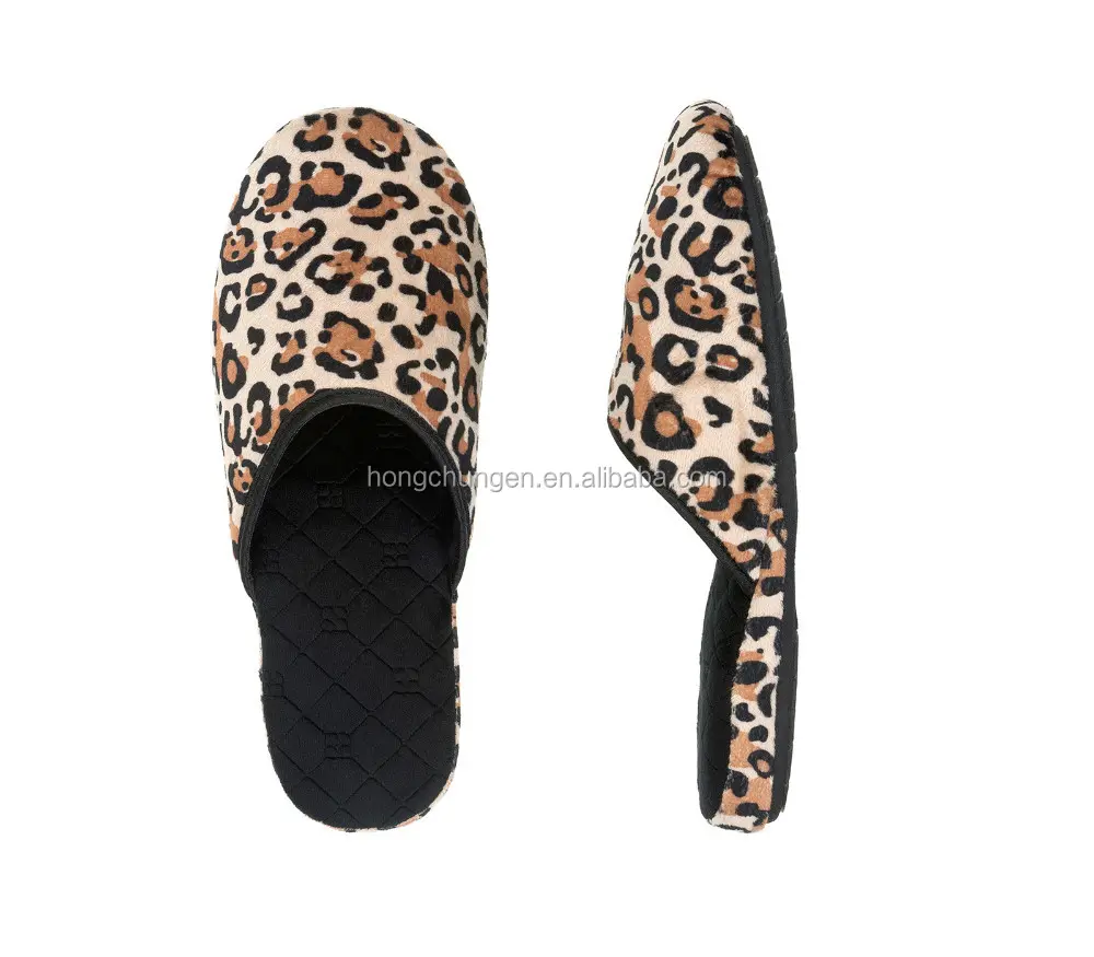 velour scuff women' wadge indoor slippers