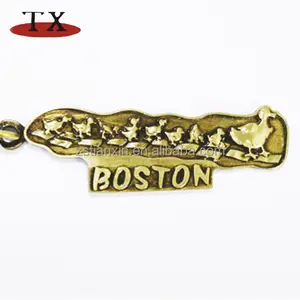 Boston souvenir gift antique ducks metal key chain