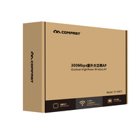 Punto de Acceso WiFi Exterior Comfast CF-EW71 V2 de 300 Mbps, Fácil Configuración, AP Inalámbrico de 2.4 GHz, AP Omnidireccional Inalámbrico de Largo Alcance para Más Usuarios