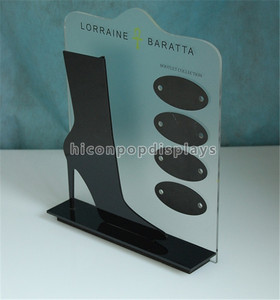 Calzado de moda <span class=keywords><strong>Tienda</strong></span> Al Por Menor Publicidad Promocional Mesa de Acrílico Señora Shoe Expositores - Product Image 1