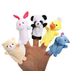 ZF324 Werbe heißer verkauf Tier puppen hand finger pädagogisches spielzeug pretend spielen puppet weiche spielzeug für kinder