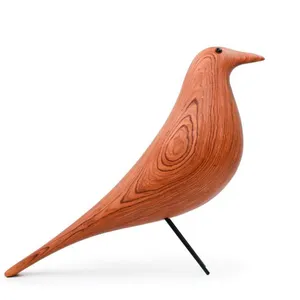 2021年人気北欧スタイル天然ブナ木製鳥木手工芸品鳩装飾用