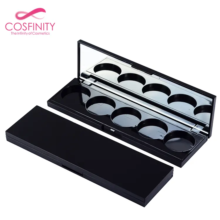 Eco-friendly Printed Cardboard Magnetic Makeup Eye Shadow Packaging Container Custom Makeup Eyeshadow Palette