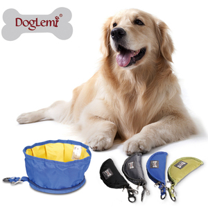 Mangkuk Makanan Hewan Peliharaan Ramah Lingkungan Dacron Portabel untuk Penggunaan di Dalam Ruangan dan Perjalanan untuk Anjing - Product Image 4