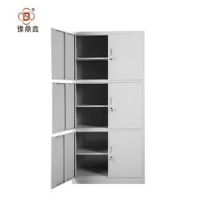 Meubles de bureau en métal durables, vente d'usine, <span class=keywords><strong>armoire</strong></span> <span class=keywords><strong>à</strong></span> dossiers <span class=keywords><strong>à</strong></span> double porte <span class=keywords><strong>à</strong></span> 3 sections utilisée - Product Image 2