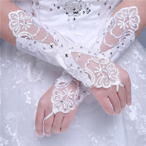 Morili Offre Spéciale top qualité pas cher à long mitaines dentelle gants pour de mariée accessoires de mariage Gants MGB7 - Product Image 1