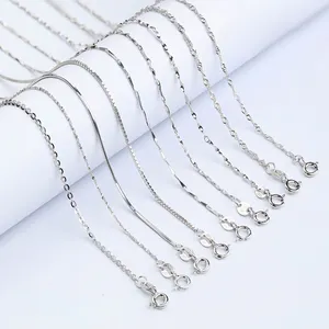 Exquisite Clavicular Snake Chain Neck Chain Necklace Silver Necklace 925 Sterling Chain For Men And Women