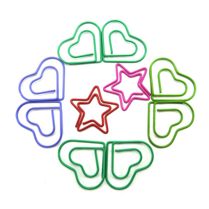 Promo Hỗn Hợp Màu Tim Shape Giấy Clip với hộp nhựa kẹp giấy trái tim - Product Image 5