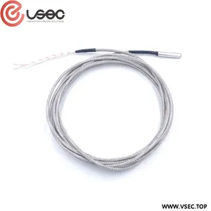 High Temp -20 ~ 450C 3 Wires Class A PT100 Temperature Sensor