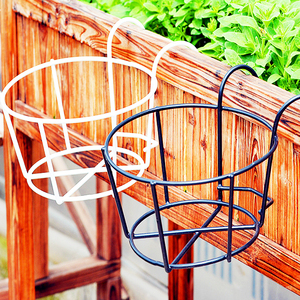 Flor barandillas de hierro creativo casa balcón colgante metal macetas al aire libre - Product Image 3