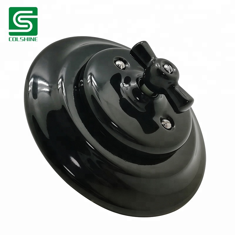 Винтажный набор настенных выключателей ровные средство керамический поворотный выключатель света