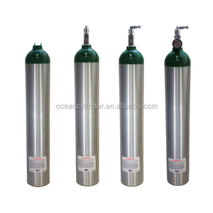 China 3.9L pequeñas de acero/aluminio de oxígeno médico cilindro con CGA870 tipo de válvula de respiración de oxígeno cilindro de Venta caliente - Product Image 1