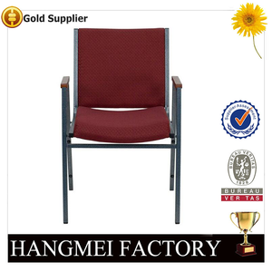 Foshan Hangmei Moderno Y Barato Negro Sillas <span class=keywords><strong>de</strong></span> La <span class=keywords><strong>Iglesia</strong></span> Con El Brazo - Product Image 2
