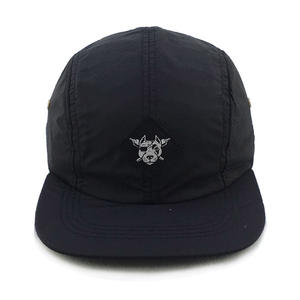 Dokuma etiketli moda özel naylon siyah kısa fatura 5 Panel kapağı - Product Image 1