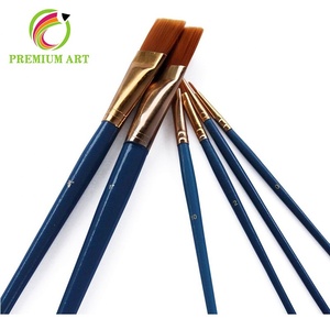 10 pcs petit cheveux bleu poignée artiste brosse peinture brosse - Product Image 2