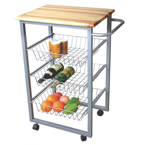รถเข็นครัวการออกแบบรถเข็นไม้เฟอร์นิเจอร์รถเข็นครัว - Product Image 3