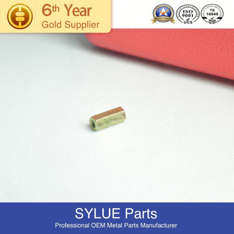 Petite quantité d'aluminium écrou hexagonal en laiton plaqué zinc