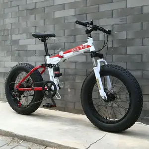 Bicicleta plegable de 20 pulgadas con neumático ancho, bici de Ciclismo de alta calidad, de acero, HEBEI