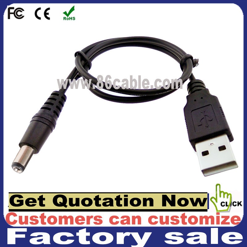 Черный Step Up 5 В до 12 В 0.5A USB к DC кабель питания 5.5x2.1 мм конвертер USB кабель