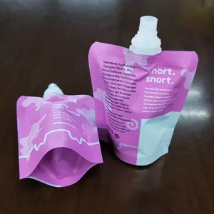 50ml 100ml Flossy Drinks Pouch With Spout Handy Refill Sachet Packaging Biodegradable Bags