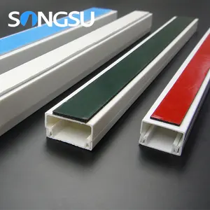 Ce Fire-Proof Self Adhesive White Solid Pvc Cable Tray/Canaletas De Cable Adhesivo