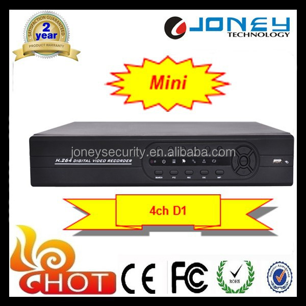 4 Channel H.264 DVR Recorder for Cloud Surveillance, Multilingual