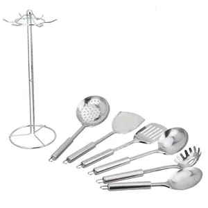 5GZP008 Resistant corrosion 7 pcs pack stainless steel kitchen tools cookware set
