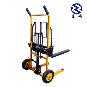 Hydraulische Pomp Heftruck <span class=keywords><strong>200Kg</strong></span> Kleine Stacker Draagbare Lifting <span class=keywords><strong>Hand</strong></span> Stackertruck Forlift Met Rem - Product Image 4