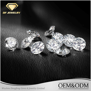 Excelente Corte Forma Redonda de Piedras Preciosas Joyas de Cojín Blanco Twinkle Moissanite <span class=keywords><strong>Diamante</strong></span> para La Joyería - Product Image 1
