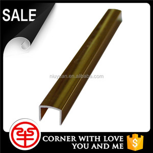 2.5m Golden esquina interior aluminio teja de remate - Product Image 5