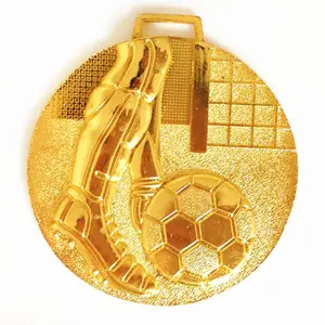 Дешевая Фантастическая Золотая футбольная медаль