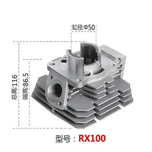 도매 저가 rx100 엔진 부품 실린더 블록 50mm - Product Image 3