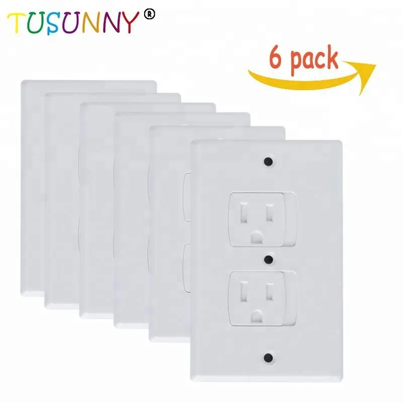 2019 Electric Outlet Covers Baby Safety Self Closing Wall Socket Plugs Plate Alternate for Child Proofing