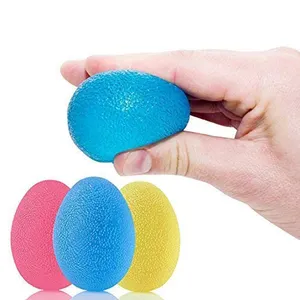 3Pcs Ei Bal Handgreep Sterkte Trainer Stress Bal Vinger Weerstand Oefening Squeezer Set Zacht Speelgoed Rubber 20-30 Dagen 1-5days