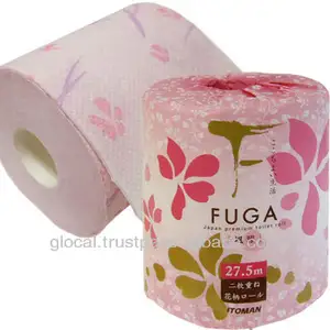 Made in Japan rotolo di carta igienica "FUGA" 1R 27.5m W carta igienica con Design stampato prodotti di vendita calda 2023 all'ingrosso