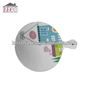 <span class=keywords><strong>Planche</strong></span> <span class=keywords><strong>à</strong></span> <span class=keywords><strong>découper</strong></span> <span class=keywords><strong>en</strong></span> mélamine de bambou ronde, multicolore, bon marché 1 pièce - Product Image 4
