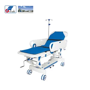 Patient Transfer Trolley Luxury Emergency Patient Stretcher Trolley Manual Transfer Ambulance Transport Stretcher With Mattress