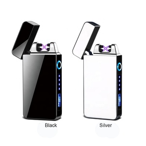 <span class=keywords><strong>Encendedor</strong></span> Eléctrico Recargable de Doble Arco con Logotipo Personalizado, Resistente al Viento, Clásico, para Cigarrillos, Ideal para Regalos (Muestra Gratuita) - Product Image 2