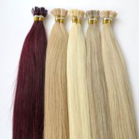 Extensions de cheveux humains Remy alignés à la cuticule, double trame, pré-collées à la kératine, 1g, vente en gros, origine russe
