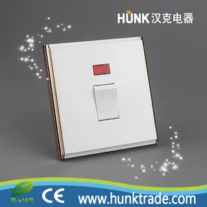 Bangladesh high end panel 20A 250V DP Water heater small electric switch