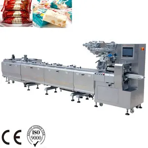 Disc Feeding Flow Confectionery Wrapping Machine Full Automatic Packing Machine